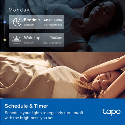 Smart Wi-Fi Λάμπα TP-Link Tapo – Πολύχρωμη Φωτεινότητα & Έξυπνος Έλεγχος