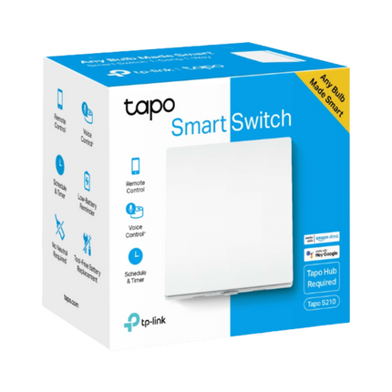 TP-LINK TAPO Έξυπνος Διακόπτης Φωτός, Έλεγχος από Απόσταση και Φωνητικές Εντολές, Λευκός