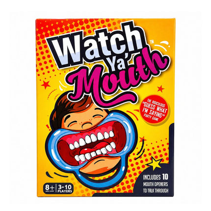 Watch Ya Mouth Επιτραπέζιο Παιχνίδι Παρέας με Mouthpieces 200 Κάρτες 8+ Ετών