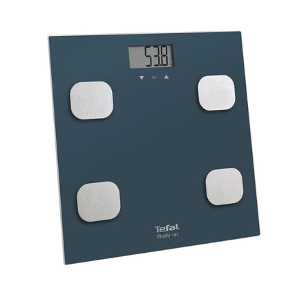 TEFAL Body Up Ζυγαριά Μπάνιου Ανάλυσης Σώματος έως 150 kg με Αυτόματη Αναγνώριση Χρήστη BM2520 Μπλε