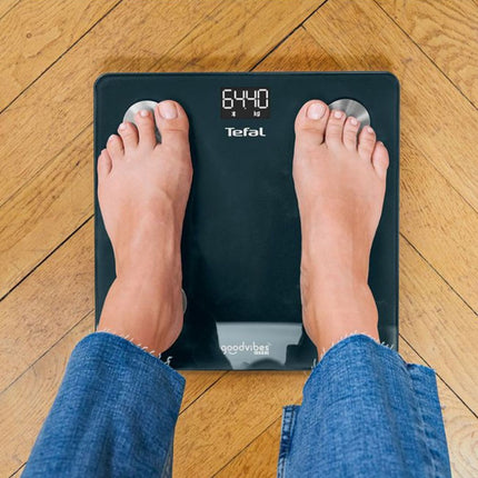 TEFAL Goodvibes Life+ Έξυπνη Ζυγαριά Μπάνιου Bluetooth έως 180kg με 10 Δείκτες Μέτρησης BM9620 Μπλε