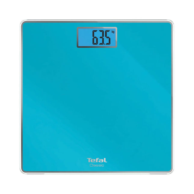 TEFAL Classic Ζυγαριά Μπάνιου έως 160 kg με Λεπτό Σχεδιασμό & LED Οθόνη PP1503 Τιρκουάζ