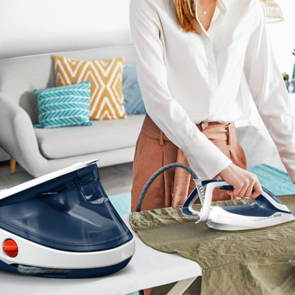 TEFAL Pro Express Ultimate II Σιδεροσύστημα Υψηλής Πίεσης 7.7 bar 3000W με Αποσπώμενο Δοχείο Νερού 1.2L GV9712 Μπλε/ Άσπρο