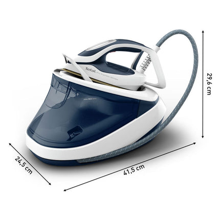 TEFAL Pro Express Ultimate II Σιδεροσύστημα Υψηλής Πίεσης 7.7 bar 3000W με Αποσπώμενο Δοχείο Νερού 1.2L GV9712 Μπλε/ Άσπρο