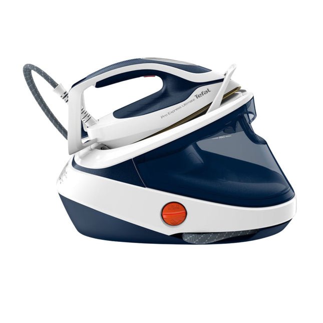TEFAL Pro Express Ultimate II Σιδεροσύστημα Υψηλής Πίεσης 7.7 bar 3000W με Αποσπώμενο Δοχείο Νερού 1.2L GV9712 Μπλε/ Άσπρο