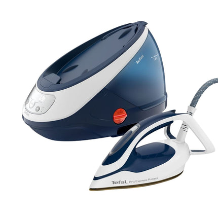 TEFAL Pro Express Protect Σιδεροσύστημα Υψηλής Πίεσης 7.6 bar 2600W με Δοχείο Νερού 1.8L GV9221 Μπλε/Άσπρο