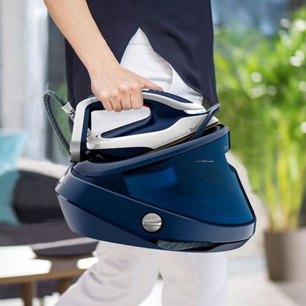 TEFAL Pro Express Vision Σιδεροσύστημα Υψηλής Πίεσης 8.1 bar 3000W με Αποσπώμενο Δοχείο Νερού 1.2L & Smart LED Vision GV9812 Μπλε/ Άσπρο