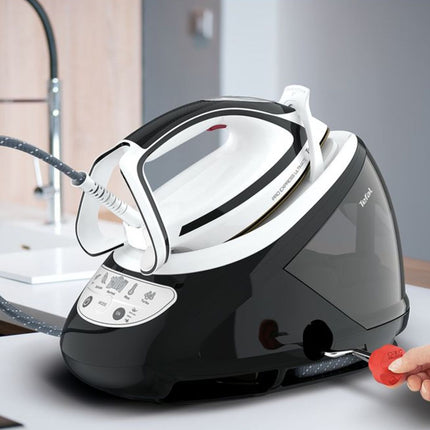 TEFAL Pro Express Ultimate Σιδεροσύστημα Υψηλής Πίεσης 8 bar 2600W με Αποσπώμενο Δοχείο Νερού 1.9L GV9550E0 Μαύρο/ Άσπρο