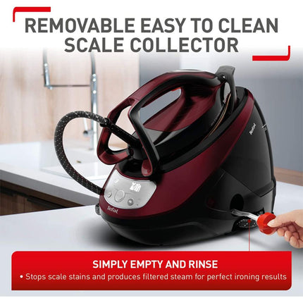 TEFAL Σύστημα Σιδερώματος Πίεσης 7.5 bar με Δοχείο Νερού 1.8 L Μαύρο GV9230