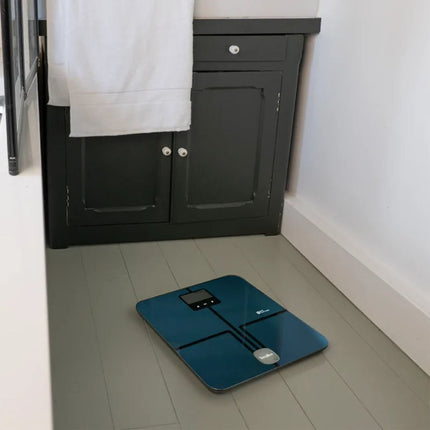 TERRAILLON Master Coach Ultra Ηλεκτρονική Ζυγαριά Μπάνιου Wi-Fi, Ανάλυση Σύστασης Σώματος, Καρδιακός Ρυθμός & LCD Οθόνη, Ζύγιση έως 180kg