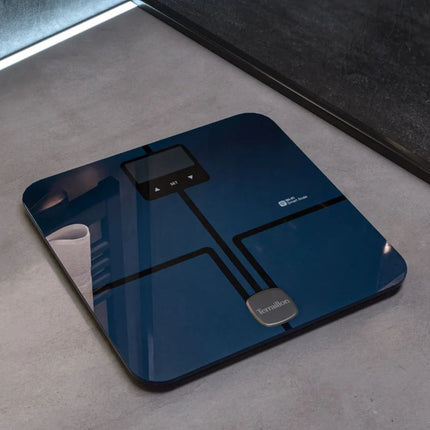 TERRAILLON Master Coach Ultra Ηλεκτρονική Ζυγαριά Μπάνιου Wi-Fi, Ανάλυση Σύστασης Σώματος, Καρδιακός Ρυθμός & LCD Οθόνη, Ζύγιση έως 180kg