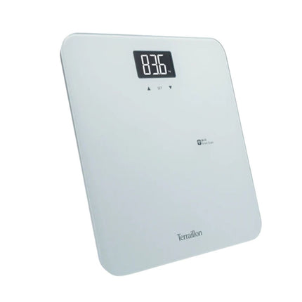 Terraillon Master Form Ultra WiFi Ζυγαριά Μπάνιου με Παρακολούθηση BMI και Σύστασης Σώματος μέσω MyHealth έως 180 kg 15053 Λευκό