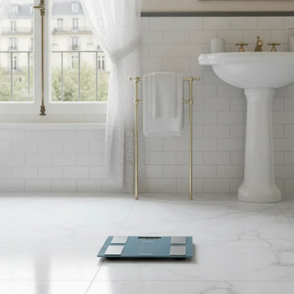 Terraillon Smart Connect Bluetooth Ζυγαριά Μπάνιου με Ανάλυση Σύστασης Σώματος και Σύνδεση MyHealth & Ζύγιση έως 160 kg 14874 Μπλε