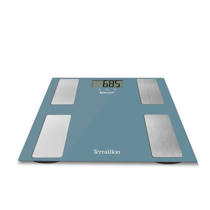 Terraillon Smart Connect Bluetooth Ζυγαριά Μπάνιου με Ανάλυση Σύστασης Σώματος και Σύνδεση MyHealth & Ζύγιση έως 160 kg 14874 Μπλε