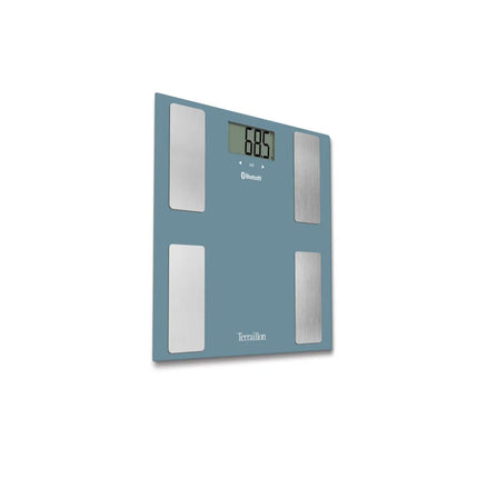 Terraillon Smart Connect Bluetooth Ζυγαριά Μπάνιου με Ανάλυση Σύστασης Σώματος και Σύνδεση MyHealth & Ζύγιση έως 160 kg 14874 Μπλε