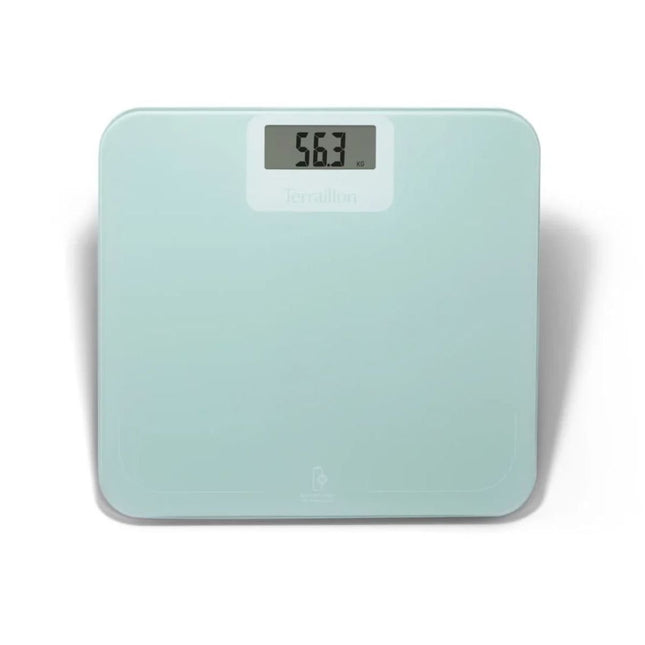 Terraillon Power Free Ηλεκτρονική Ζυγαριά Μπάνιου Χωρίς Μπαταρίες με Τεχνολογία Dynamo, Οικολογικό Σχεδιασμό και Οθόνη LCD έως 180 kg 15389 Γαλάζιο