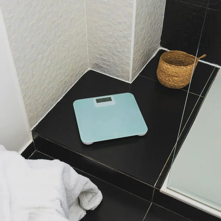 Terraillon Power Free Ηλεκτρονική Ζυγαριά Μπάνιου Χωρίς Μπαταρίες με Τεχνολογία Dynamo, Οικολογικό Σχεδιασμό και Οθόνη LCD έως 180 kg 15389 Γαλάζιο