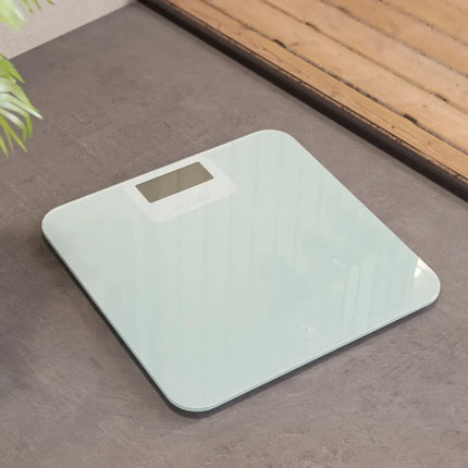 Terraillon Power Free Ηλεκτρονική Ζυγαριά Μπάνιου Χωρίς Μπαταρίες με Τεχνολογία Dynamo, Οικολογικό Σχεδιασμό και Οθόνη LCD έως 180 kg 15389 Γαλάζιο