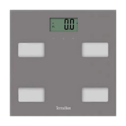 Terraillon Ηλεκτρονική Ζυγαριά Μπάνιου με Ανάλυση Σύστασης Σώματος, Υποστήριξη 8 Χρηστών & έως 160 kg 15242 Γκρι
