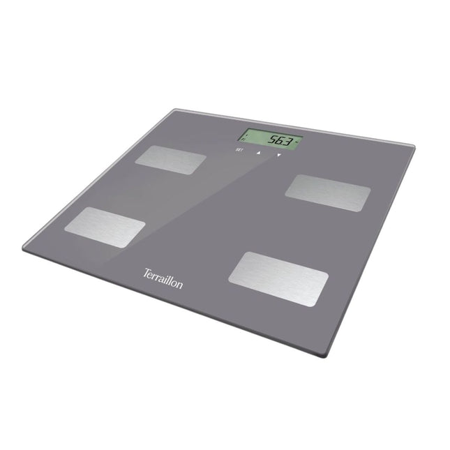Terraillon Ηλεκτρονική Ζυγαριά Μπάνιου με Ανάλυση Σύστασης Σώματος, Υποστήριξη 8 Χρηστών & έως 160 kg 15242 Γκρι