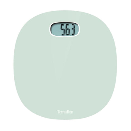 Terraillon Ηλεκτρονική Ζυγαριά Μπάνιου Οβάλ Design με Μεγάλη Οθόνη και Ζύγιση έως 160 kg 14574 Παστέλ Πράσινο