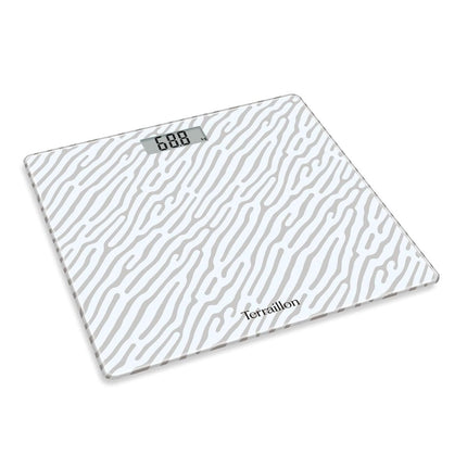 Terraillon Ηλεκτρονική Ζυγαριά Μπάνιου με Compact Γυάλινη Πλατφόρμα, LCD Οθόνη & Ζύγιση έως 160kg 15509 Light Sand