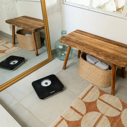 Terraillon Nautic Black Μηχανική Ζυγαριά Μπάνιου Κλασικού Σχεδιασμού Χωρίς Μπαταρίες με Αντιολισθητική Επιφάνεια και Anti Fingerprint έως 150 kg 15227 Μαύρο