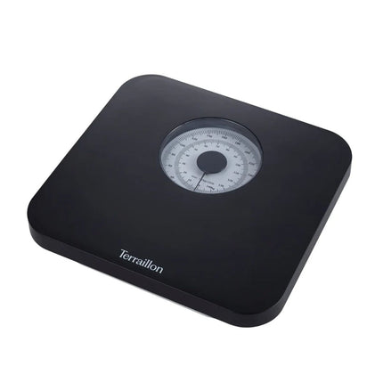 Terraillon Nautic Black Μηχανική Ζυγαριά Μπάνιου Κλασικού Σχεδιασμού Χωρίς Μπαταρίες με Αντιολισθητική Επιφάνεια και Anti Fingerprint έως 150 kg 15227 Μαύρο