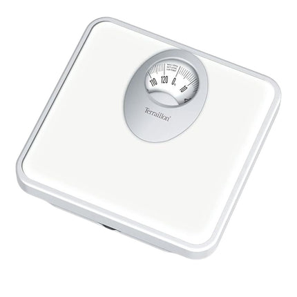 Terraillon Μηχανική Ζυγαριά Μπάνιου Κλασικός Σχεδιασμός με Μεγάλη Οθόνη & Ζύγιση έως 120kg 15122 Λευκό