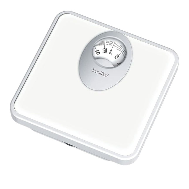 Terraillon Μηχανική Ζυγαριά Μπάνιου Κλασικός Σχεδιασμός με Μεγάλη Οθόνη & Ζύγιση έως 120kg 15122 Λευκό
