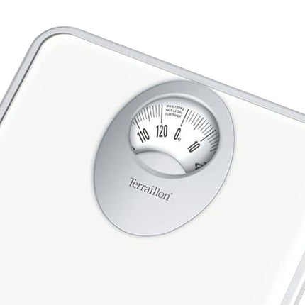 Terraillon Μηχανική Ζυγαριά Μπάνιου Κλασικός Σχεδιασμός με Μεγάλη Οθόνη & Ζύγιση έως 120kg 15122 Λευκό