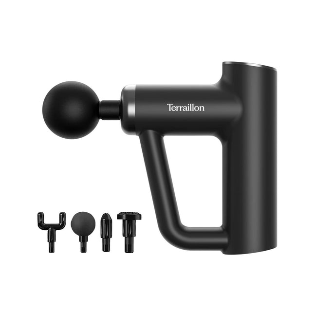 Terraillon Multi-Zone Massage Gun Πιστόλι Μασάζ με 6 Ταχύτητες & 4 Κεφαλές για Ολόκληρο το Σώμα 15366 Μαύρο