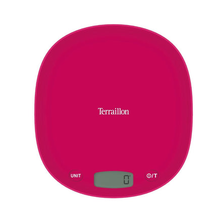 Terraillon Macaron One Cherry Ζυγαριά Κουζίνας με Ακρίβεια 1 g, Λειτουργία Tare, Μετατροπές Μονάδων & Ζύγιση έως 3 kg 14133 Cherry