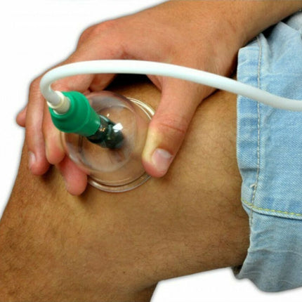 Θεραπευτική Συσκευή Βεντούζες 12 Ανταλλακτικών Κεφαλών σε Διάφανο Χρωματισμό