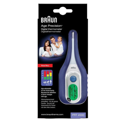 BRAUN Ψηφιακό Θερμόμετρο Μασχάλης για Μωρά με Έγχρωμη Οθόνη & Ηχητικό Συναγερμό Πυρετού (PRT2000)