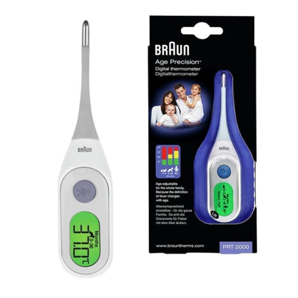 BRAUN Ψηφιακό Θερμόμετρο Μασχάλης για Μωρά με Έγχρωμη Οθόνη & Ηχητικό Συναγερμό Πυρετού (PRT2000)