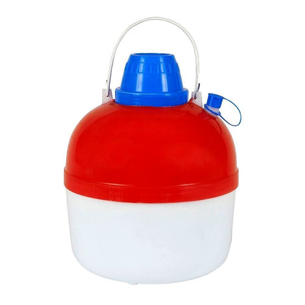 Θερμός Πλαστικός Στρογγυλός 5L με Επένδυση, Βρυσάκι & Καπάκι που Γίνεται Κύπελλο