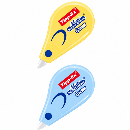 TIPP-EX  2 Τεμάχια Mini Mouse Pastel Διορθωτική Ταινία  Correction Tape 6m x 5mm TX-MPMPASTEL Γαλάζιο, Κίτρινο