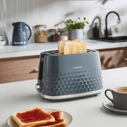 Morphy Richards Hive Φρυγανιέρα 850W με Λειτουργία Απόψυξης και Ρύθμιση Φρυγανίσματος 220033 Γκρι