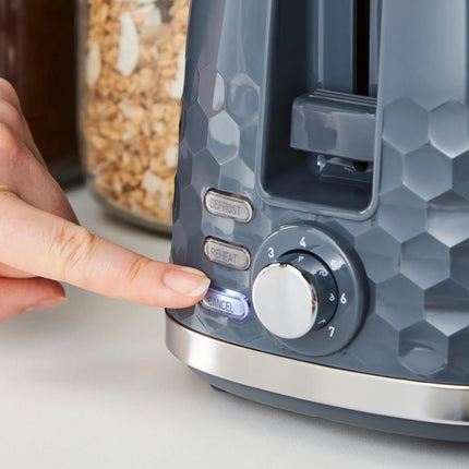 Morphy Richards Hive Φρυγανιέρα 850W με Λειτουργία Απόψυξης και Ρύθμιση Φρυγανίσματος 220033 Γκρι