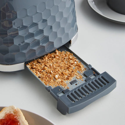 Morphy Richards Hive Φρυγανιέρα 850W με Λειτουργία Απόψυξης και Ρύθμιση Φρυγανίσματος 220033 Γκρι