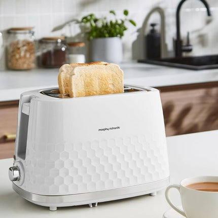 Morphy Richards Hive Φρυγανιέρα 850W με Λειτουργία Απόψυξης και Ρύθμιση Φρυγανίσματος 220034 Λευκό
