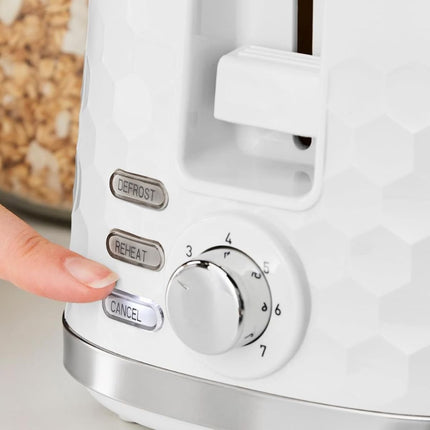Morphy Richards Hive Φρυγανιέρα 850W με Λειτουργία Απόψυξης και Ρύθμιση Φρυγανίσματος 220034 Λευκό