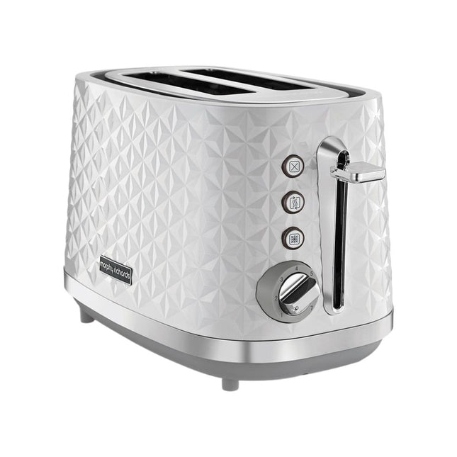 Morphy Richards Vector Φρυγανιέρα 800W 2 Θέσεων με Λειτουργία Απόψυξης και Ρύθμιση Φρυγανίσματος 228314 Λευκό