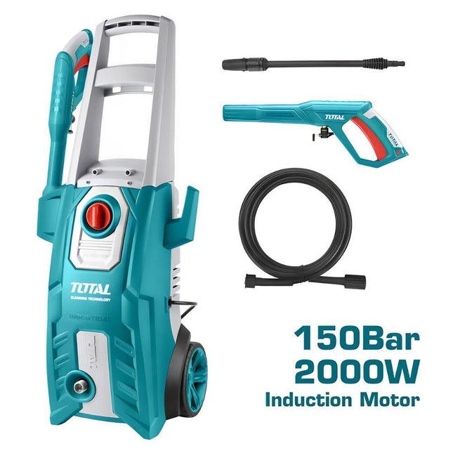 TOTAL Πλυστικό Μηχάνημα Υψηλής Πίεσης 2000W 150bar με Ροή Νερού 6L/min