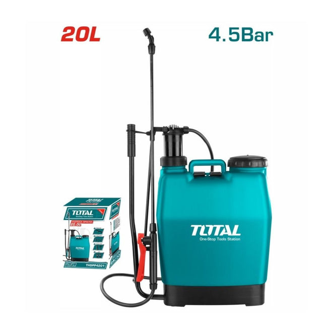 TOTAL Ψεκαστήρας Πλάτης 20L 4.5bar με Ρυθμιζόμενο Ακροφύσιο & Σκανδάλη Y