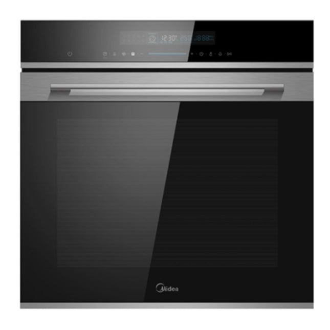 Midea Εντοιχιζόμενος Φούρνος 72L με Full Touch Οθόνη, A+ , ActiveTurbo & 10 Λειτουργίες Ψησίματος, Dark Inox