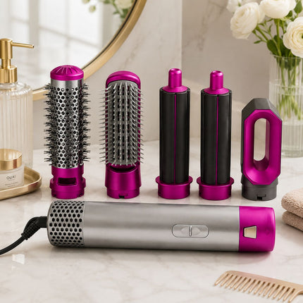 Hot Air Styler 5 σε 1 Σετ Περιποίησης & Styling Μαλλιών 1000W με Anti-Static Effect