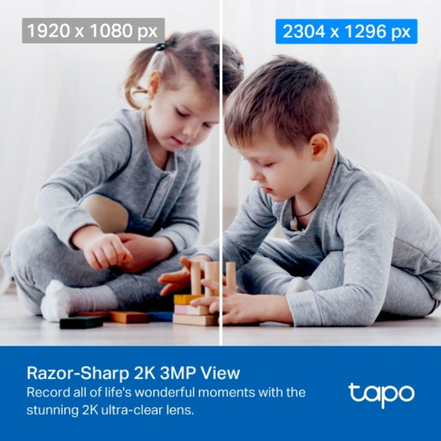 TAPO C210 TP-Link Εσωτερική Κάμερα Ασφαλείας Wi-Fi 3MP με Πανοραμική & Κλίση, Νυχτερινή Όραση, Ανίχνευση Κίνησης, Ήχο/Εικόνα Δύο Κατευθύνσεων, Αποθήκευση σε microSD & Cloud, Υποστήριξη Alexa/Google