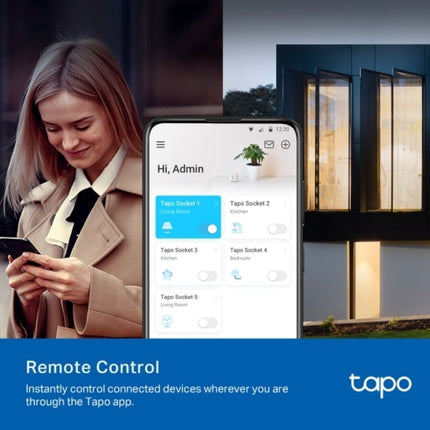 TAPO P100 TP-LINK Μίνι Έξυπνη Wi-Fi Πρίζα με Φωνητικό Έλεγχο, Λειτουργία Away Mode, Προγραμματισμό & Χρονοδιακόπτης Ώρας